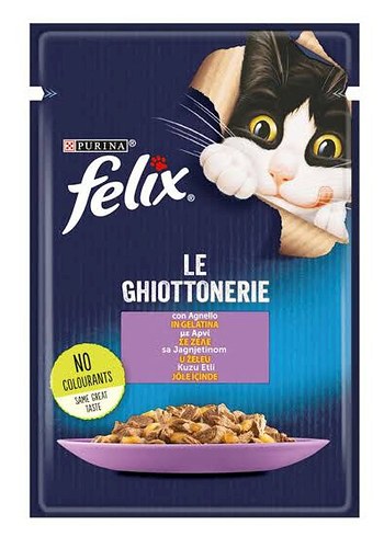 Felix Kuzu Etli Kedi Maması Jelatinli