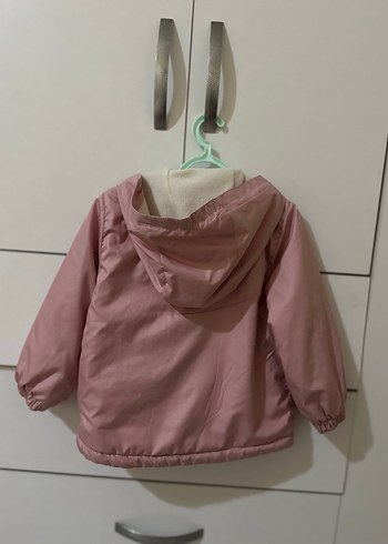 Kız Çocuk Pembe Fermuarlı Mont - Görsel 2