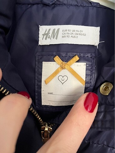 H&M H&m lacivert çocuk mont