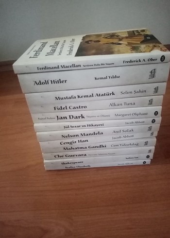  Ünlü Tarihi Figürlerin Biyografi Kitapları Seti