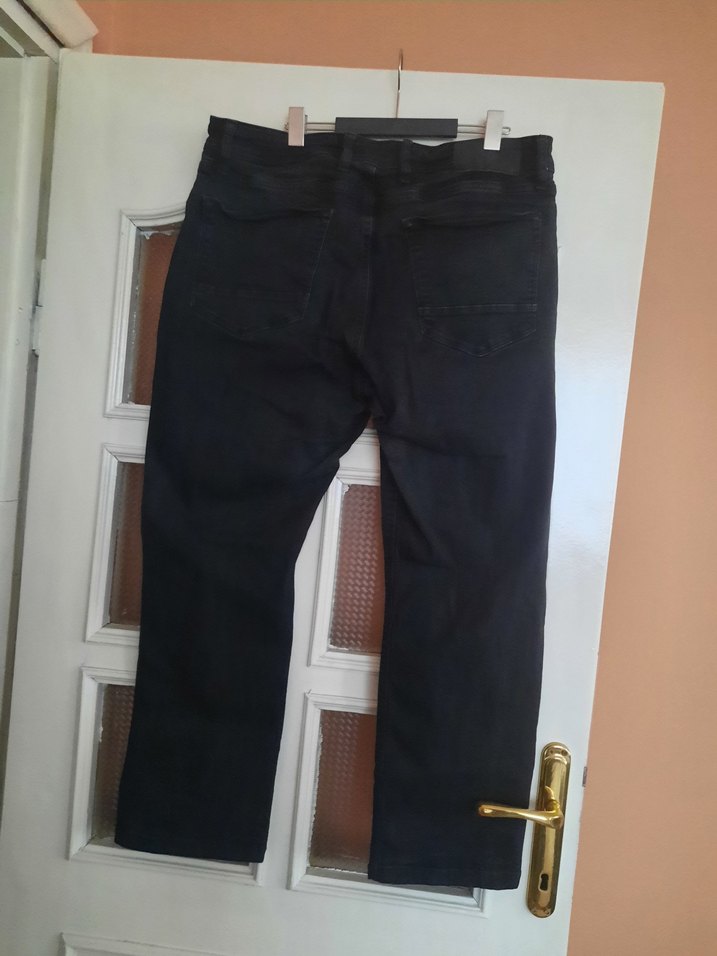 Siyah Kemerli Erkek Denim Pantolon - Görsel 3