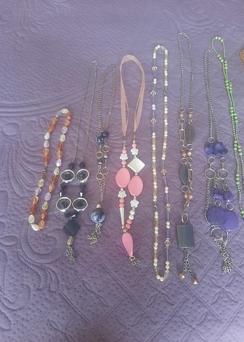 Bohem Çok Renkli Boncuklu Uzun Kadın Kolye - Görsel 2