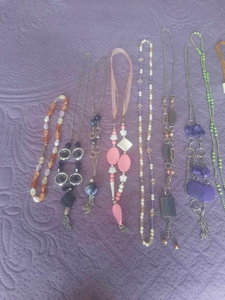 Bohem Çok Renkli Boncuklu Uzun Kadın Kolye - Görsel 2