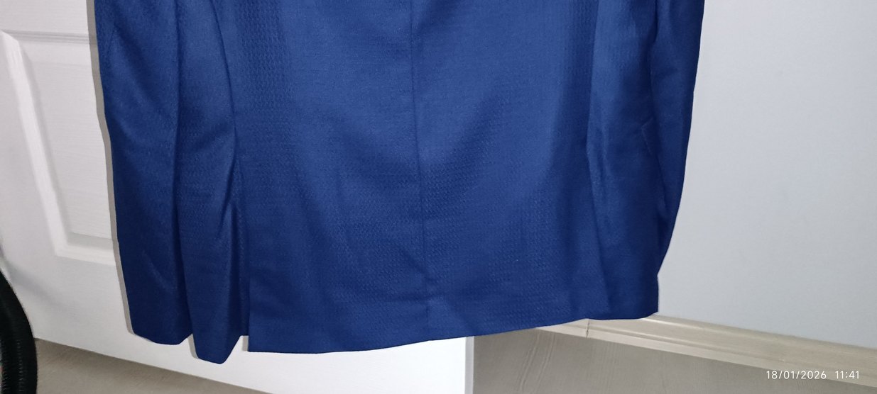 Mavi Düğmeli Erkek Takım Elbise yelekli bir kere giyildi - Görsel 5