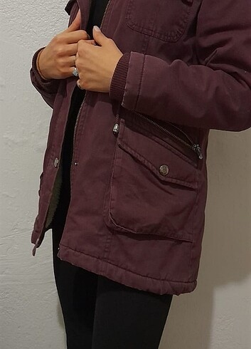 m Beden bordo Renk Kışlık mont