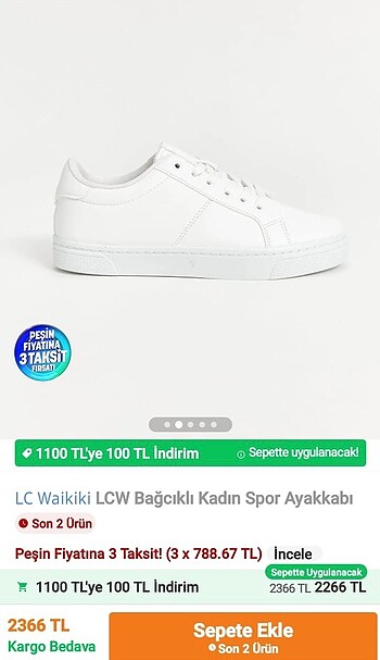 LC Waikiki Spor ayakkabı