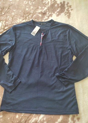 Erkek Lacivert Uzun Kollu Düğmeli Pijama Üstü - Görsel 2