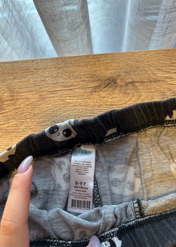 8 Yaş Beden siyah Renk Uzun kollu pijama