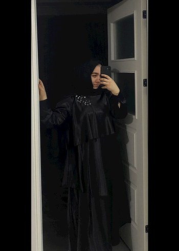Uzun Siyah Gotik Salaş Elbise