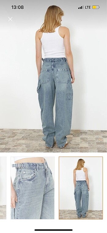 s Beden mavi Renk Baggy Jean