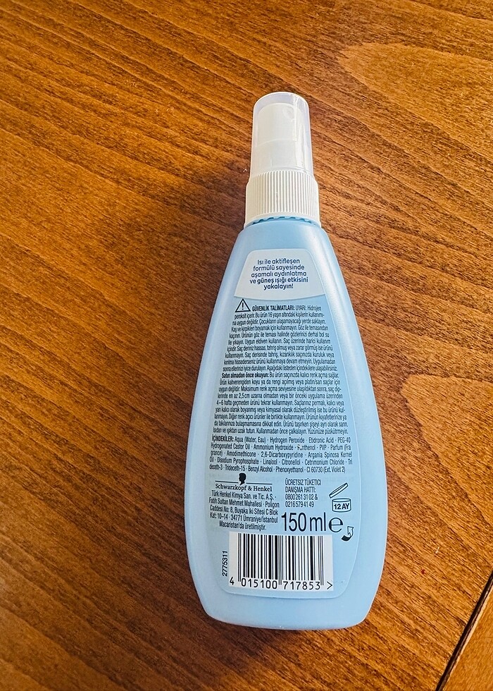 Palette saç açıcı sprey - Görsel 4