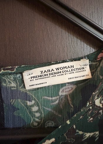 Zara Zara Yeşil şifon Elbise