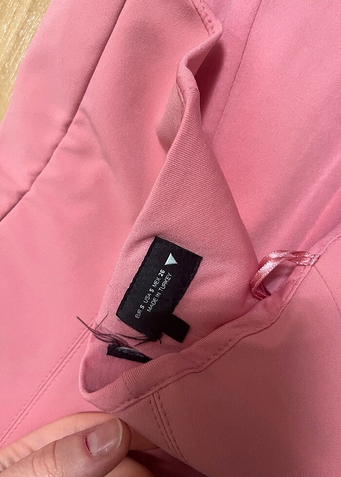 Zara pembe crop top - Görsel 3