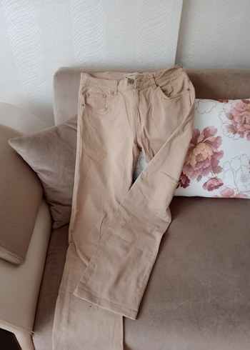 Bej Loose Fit Keten Erkek Pantolon - Görsel 2