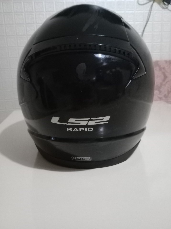 LS2 Siyah Parlak Motosiklet Kaskı - Görsel 2