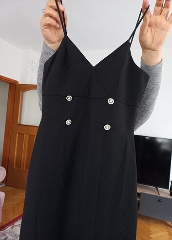 36 beden yırtmaçlı elbise  - Görsel 2