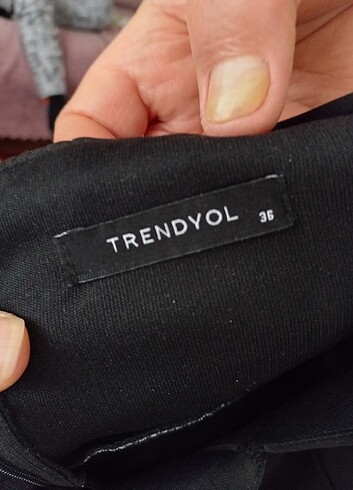 36 beden yırtmaçlı elbise  - Görsel 5