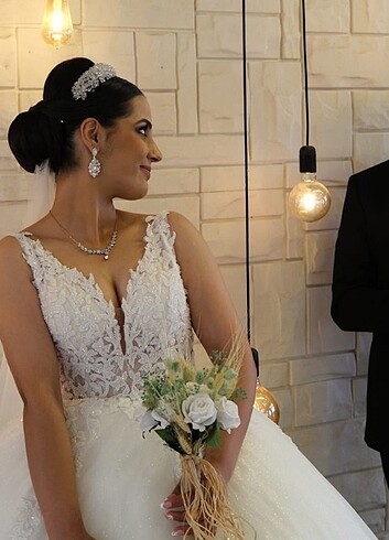 Ürün İzmir de özel dikim bir defa giyildi 38/ 40/42 beden uyumlu - Görsel 5