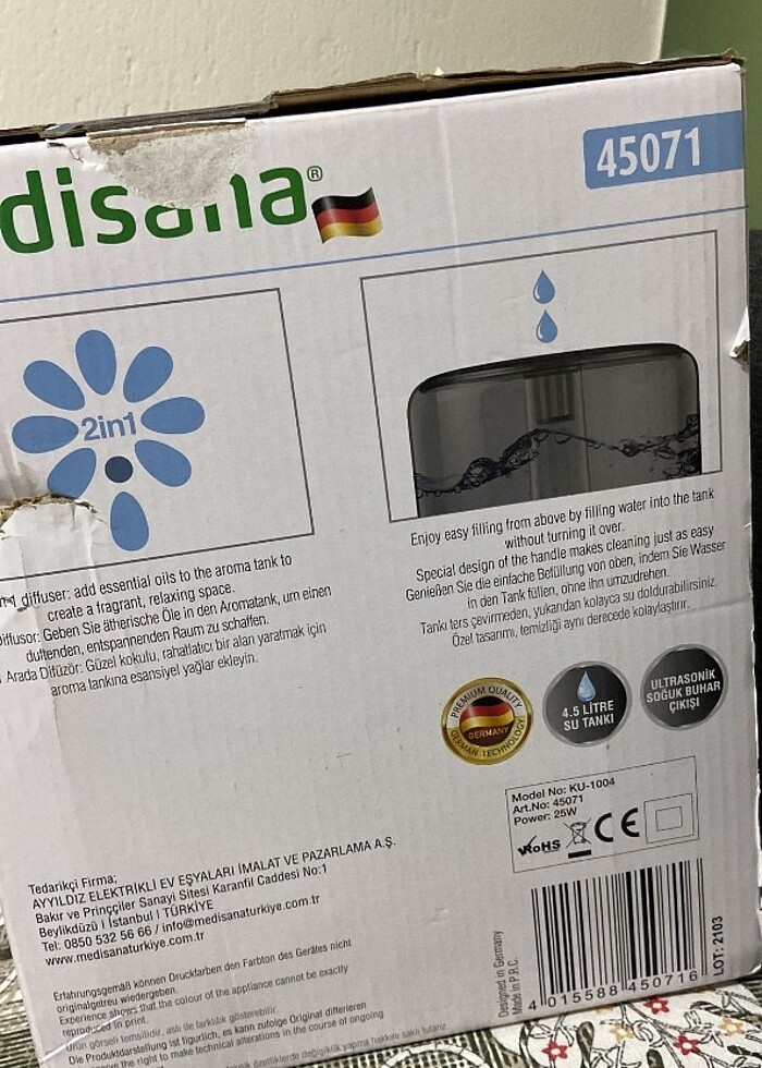 Hava nemlendiricisi  - Görsel 2