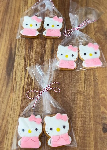 Pembe Hello Kitty Kedi kurabiye - Görsel 2