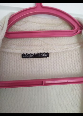 Beyaz Kadın Bohem Örgü Hırka - Görsel 4