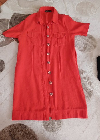 keten Elbise gomlek tunik - Görsel 11