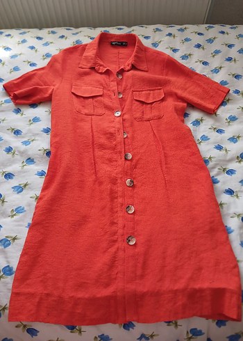 keten Elbise gomlek tunik - Görsel 5