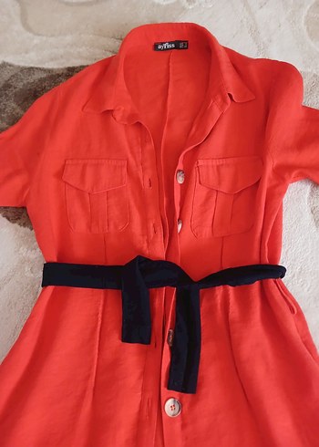 keten Elbise gomlek tunik - Görsel 9