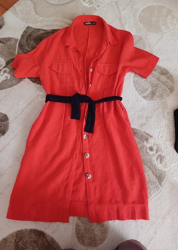 keten Elbise gomlek tunik - Görsel 7