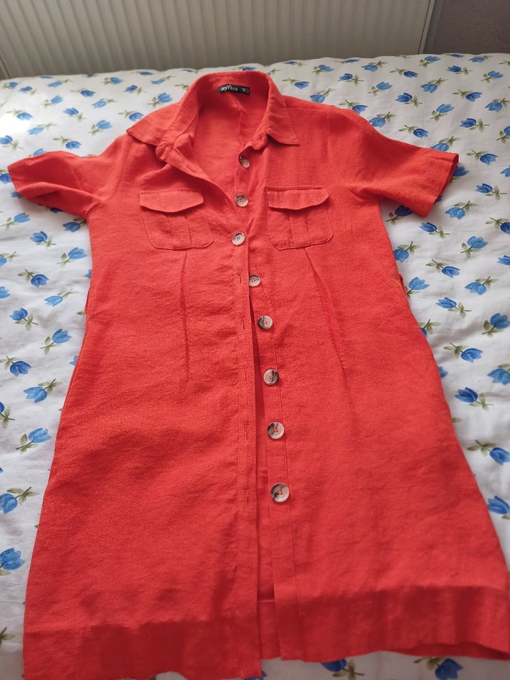 keten Elbise gomlek tunik - Görsel 4