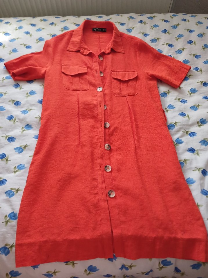 keten Elbise gomlek tunik - Görsel 2