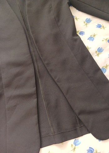 Siyah Drapeli Kadın Blazer Ceket - Görsel 5