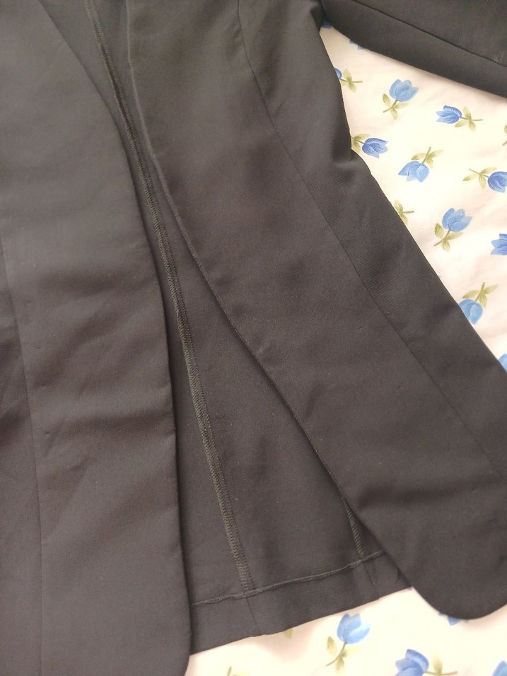 Siyah Drapeli Kadın Blazer Ceket - Görsel 5