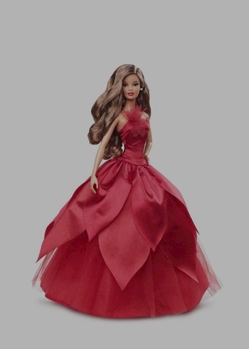 Barbie Barbie Tatil Bordo Elbiseli Bebek