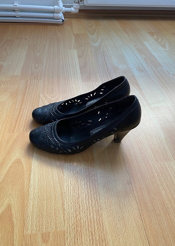 Kemal tanca siyah topuklu ayakkabı - Görsel 2