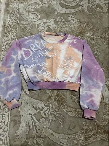 Batik desen crop bluz