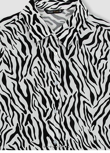 l Beden Zebra desen gömlek
