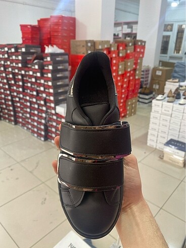 36 Beden Çift cırtlı dikişli kalın taban spor ayakkabı (taban 5 cm)