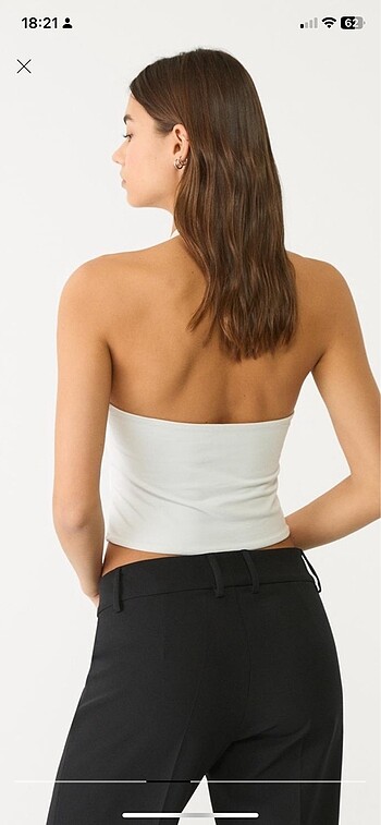 Stradivarius Stradi halter yaka bluz