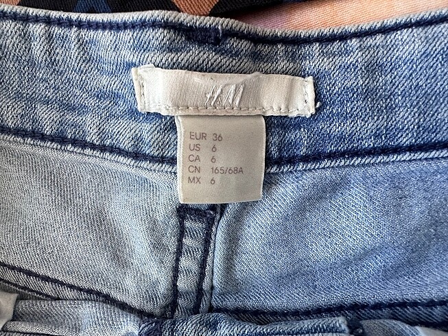 m Beden mavi Renk H&M kadın şort 38 beden