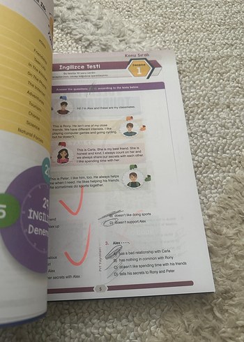 8. Sınıf 29 İngilizce Denemesi Kitabı LGS hazırlık - Görsel 5