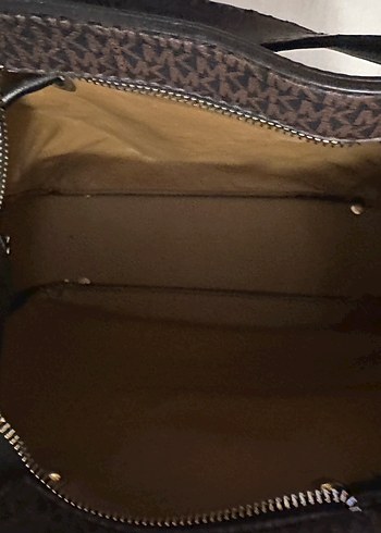 Michael Kors Zincir Detaylı Kahverengi Deri Çanta - Görsel 17