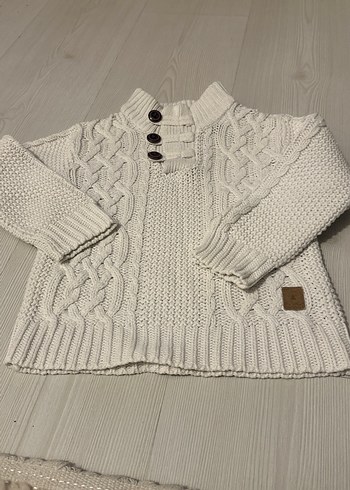 Zara Orijinal Örgü Beyaz Erkek Çocuk Kazak 18-24 ay - Görsel 3