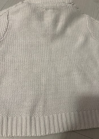 Zara Orijinal Örgü Beyaz Erkek Çocuk Kazak 18-24 ay - Görsel 5