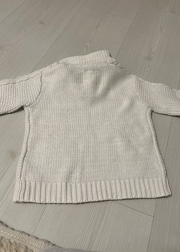Zara Orijinal Örgü Beyaz Erkek Çocuk Kazak 18-24 ay - Görsel 6