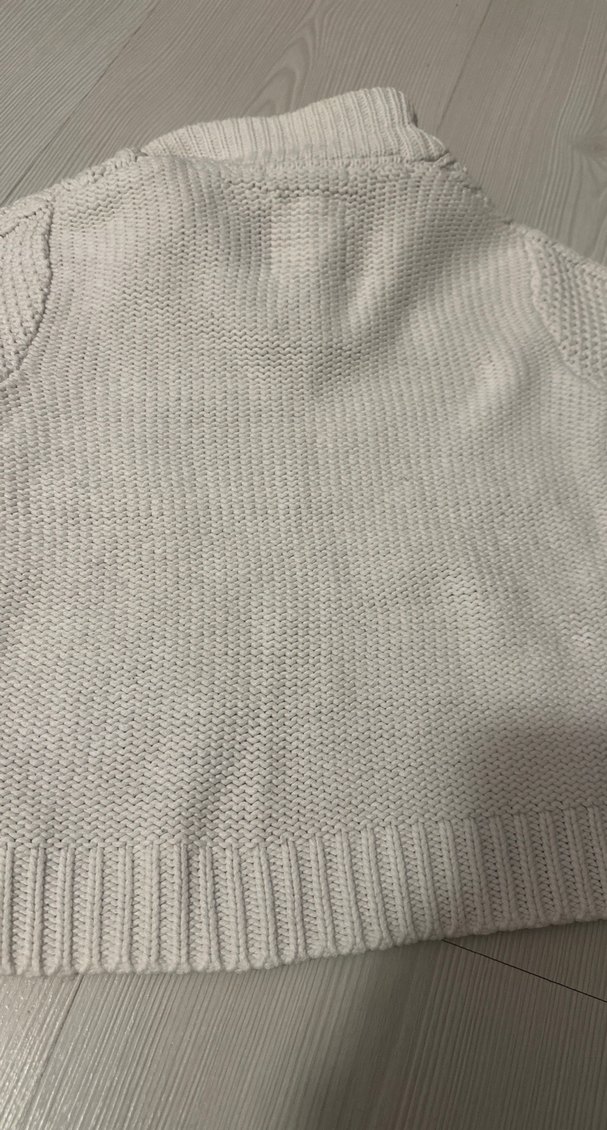 Zara Orijinal Örgü Beyaz Erkek Çocuk Kazak 18-24 ay - Görsel 5