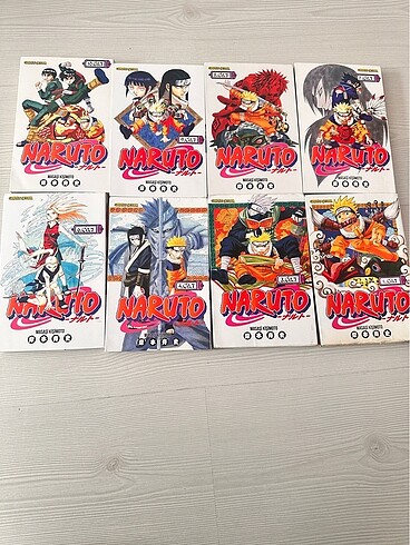 Naruto çizgi Roman seti toplam 8 tane kitap