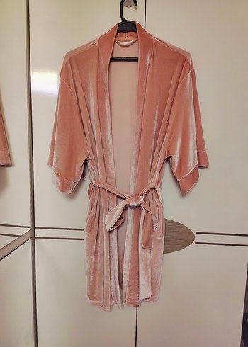 Pembe Kadın Sabahlık M Beden - Görsel 5