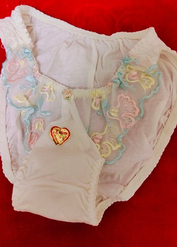 Dantel detaylı Beyaz külot - Görsel 5