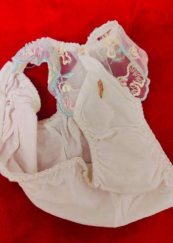 Dantel detaylı Beyaz külot - Görsel 6